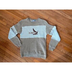 Vintage mens eagle bird y2k 90s sweater sweatshirt small